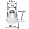 Керамический держатель сопла D21,4 (M11) для Raytools  арт.120515092A - st-e.info - Челябинск