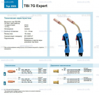 Горелка для полуавтоматической сварки TBi 7G Expert, длина 3 m. - st-e.info - Челябинск