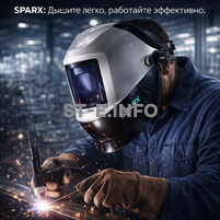 Маска сварщика Sparx с устройством подачи воздуха - st-e.info - Челябинск