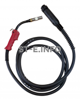 Сварочная горелка для полуавтомата QTB-500A длина кабеля 3 метра, евроадаптер - st-e.info - Челябинск